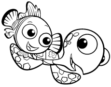 Žuviukas Nemo Internetinis Dažymas